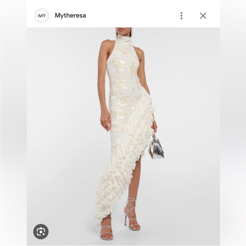 ROTATE BIRGER CHRISTENSEN
Asymmetric appliqué midi dress